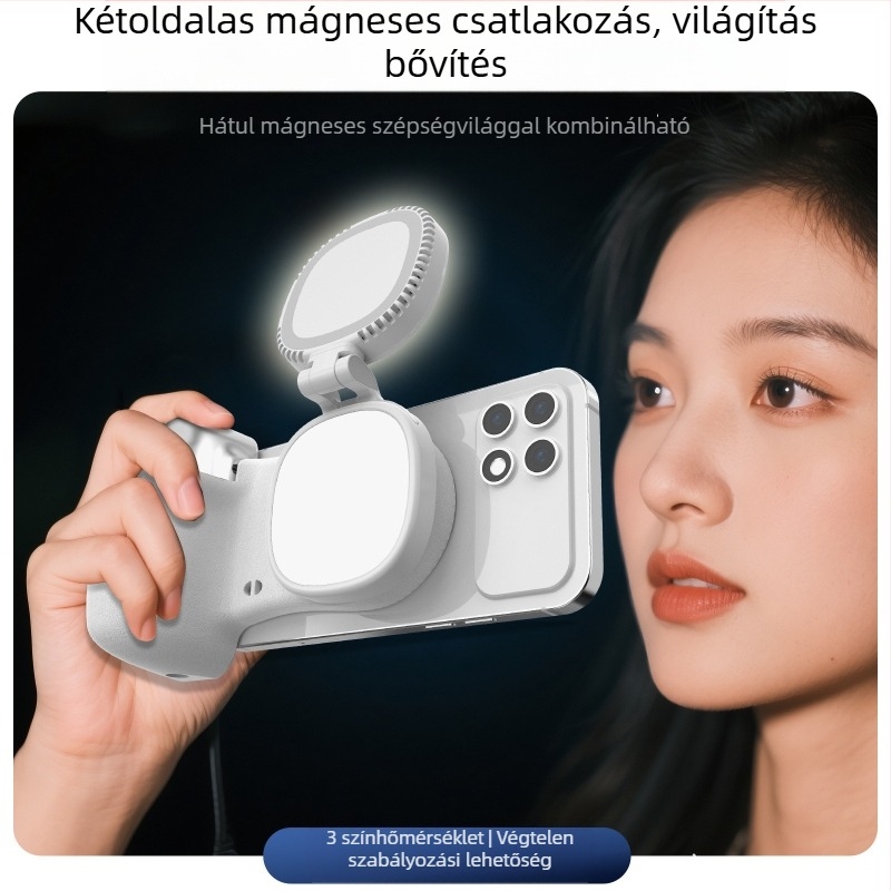 Reflect K02s Mágneses Bluetooth Selfie Pálca 3-in-1 Asztali Tartóval (ABS, 150 g, Bluetooth 5.0)