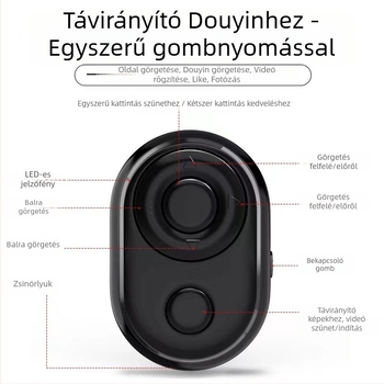 Bluetooth távvezérlős selfie bot, Modell 6220, Bluetooth 4.0, Műanyag, Tömeg 10