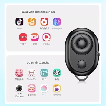 Bluetooth távvezérlős selfie bot, Modell 6220, Bluetooth 4.0, Műanyag, Tömeg 10