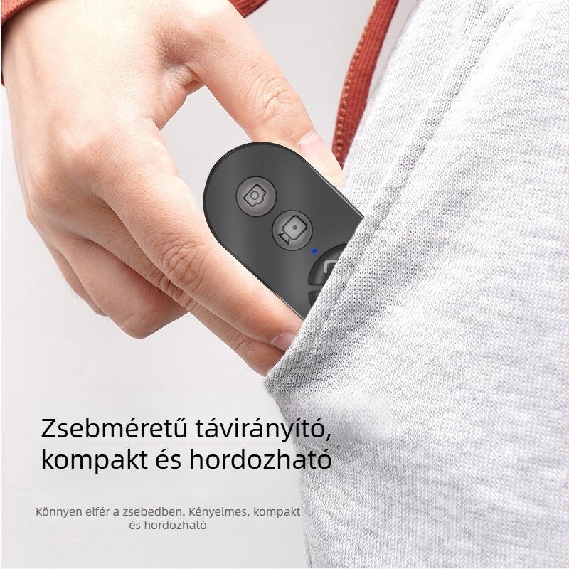 Tölthető, vezeték nélküli Bluetooth selfie távvezérlő okostelefonhoz — modell 00, ABS ház, Bluetooth 4.0, márka Tatarina