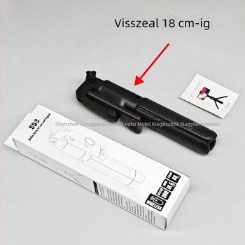 Bluetooth Selfie Pálca beépített padlós tripoddal, univerzális kompatibilitás, hosszabbított hossz, távirányítóval