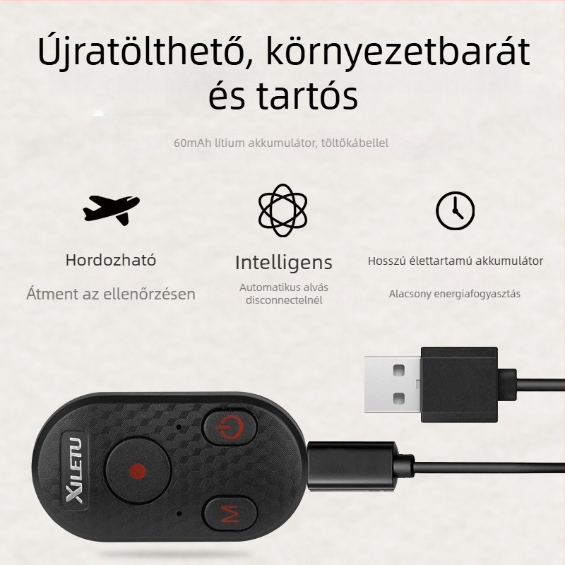 Happy Way XCR-2 Mágneses Bluetooth 4.0 Selfie Távirányító telefonra és GoPro-ra, Újratölthető, ABS