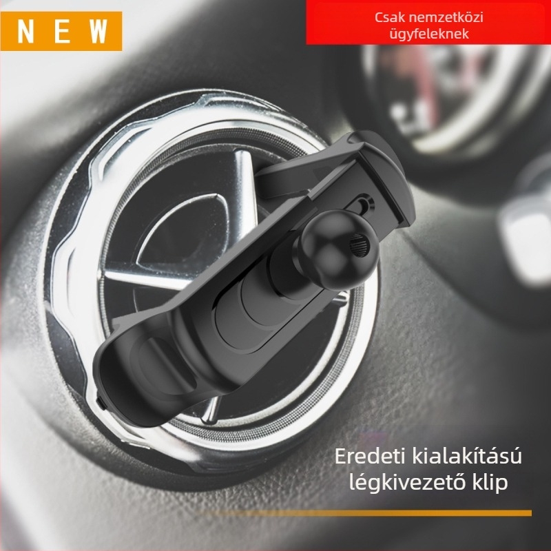 Autóba szerelhető körkörös légcsatornához tartó - műanyag, modell 1229-1, testreszabható, telefon- és navigációs tartó