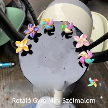 Mini forgó szélmalom dísz motorkerékpárhoz és kerékpárhoz — Gyanta, Modern stílus, Dekompresszió