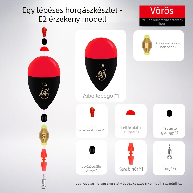 Sea függőleges sodrású horgászúszó, műanyagból