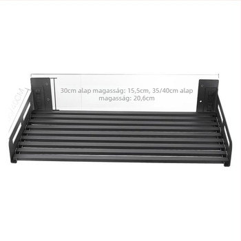 Fali rozsdamentes acél konyhai polc mikróhoz – modern minimalist stílus, modell M1-201A, Shengbeiyi márka, 3C tanúsítvány 2011010714461333