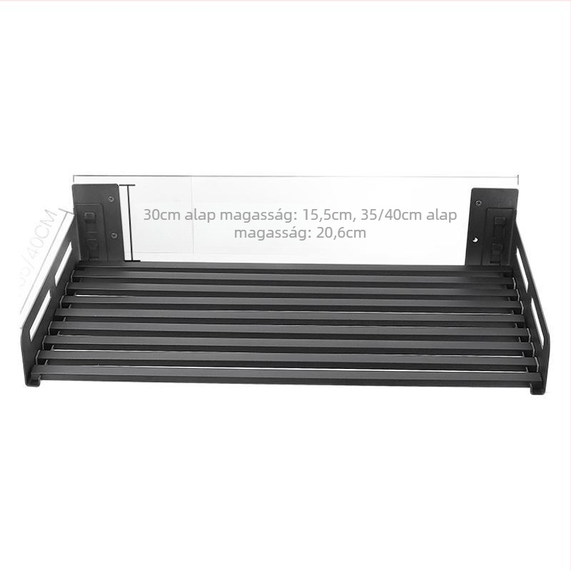 Fali rozsdamentes acél konyhai polc mikróhoz – modern minimalist stílus, modell M1-201A, Shengbeiyi márka, 3C tanúsítvány 2011010714461333