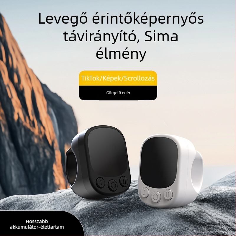 Air Mouse érintéses Bluetooth távirányító – Modell J09, Bluetooth 5.4, ABS, Tömeg 72