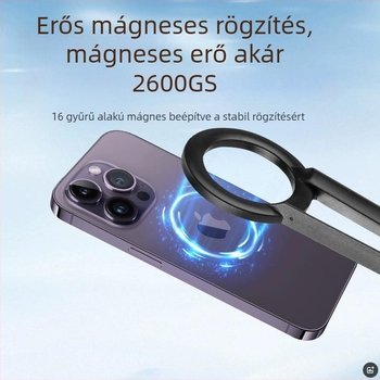 MagSafe-kompatibilis mágneses selfie-stativ iPhone-hoz – alumíniumötvözet; távvezérlő mellékelve; Bluetooth-támogatás; testreszabás elérhető