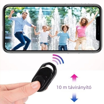 Bluetoothos szelfibot vezeték nélküli távirányítóval, műanyag test, Bluetooth 3.0