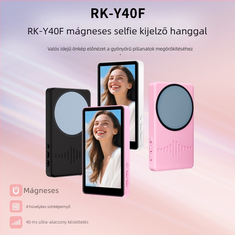 Mágneses selfie eszköz Y40F – Bluetooth 5.3, PC anyag, 100 g