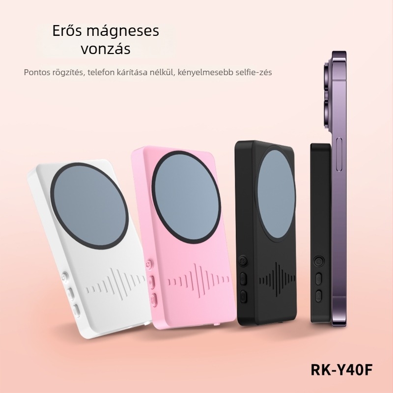 Mágneses selfie eszköz Y40F – Bluetooth 5.3, PC anyag, 100 g