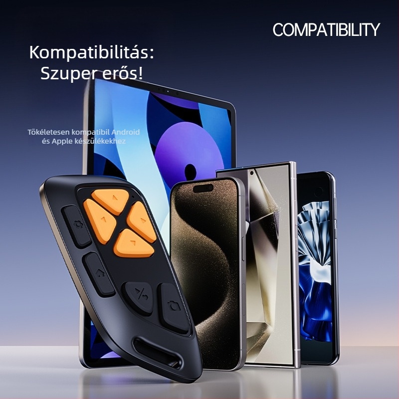 SUKEER P4 Vezeték nélküli Bluetooth okostelefon-távvezérlő – csendes kamera kioldás, többfunkciós kameravezérlés, Bluetooth 4.0, ABS, 6,5 g