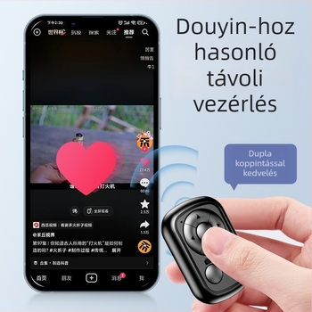 Telefonhoz Bluetooth távvezérlő a selfie és az élő közvetítéshez, Bluetooth 4.0, ABS ház, 11 g, modellek M7/M9