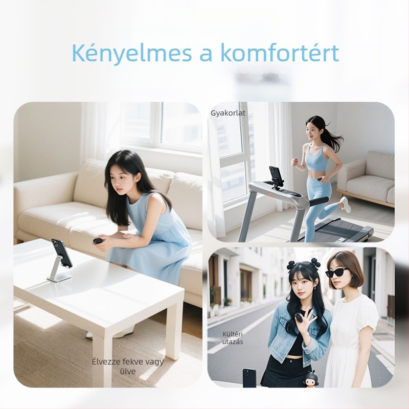 Mobiltelefonos távirányító Bluetooth 4.0-val, selfie-funkcióval, 7 gomb, modell CH-7JYQDC-H, ABS tokozás, tömeg 14 g