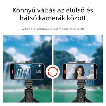 KM-MP01 Bluetooth távirányító okostelefonhoz, előlapi és hátlapi kamera közötti váltás, szelfi zoom, oldalváltás (Márka: Kingma/Jinma; Modell: KM-MP01; Bluetooth: 5.0; Anyag: ABS)