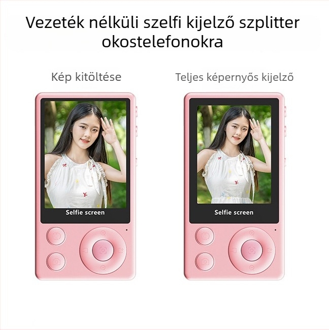 Mobiltelefonhoz készült vezeték nélküli Selfie-képernyő-tükröző eszköz — mágneses tartó, Bluetooth 4.0, Anyag: ABS + szilikon-gél + mágnes, Modell: A1.a2 a3.a4