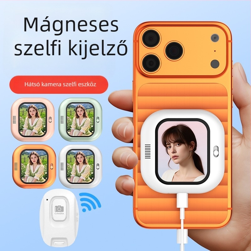 X3 okostelefonra tervezett Selfie-képernyő tükröző eszköz mágneses hátsó kamerával – kompakt csoportos szelfi eszköz