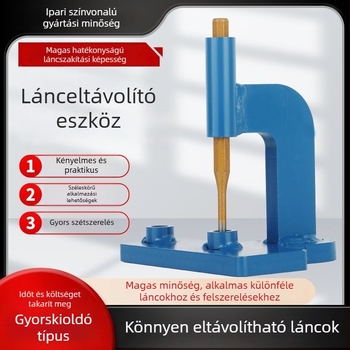 Függőleges lánclebontó eszköz, lánc szétszedő és vágó eszköz gyorskioldó mechanizmussal, termékkód 6fya2bni