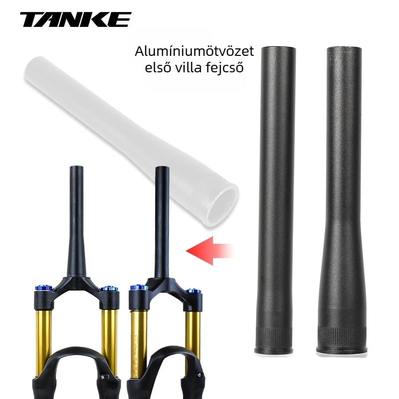 Kerékpár villa fejcső — alumíniumötvözet, egyenes és kúpos cső, egyedi feldolgozás, Tanke