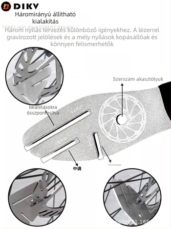 DIKV rozsdamentes acél kerékpár tárcsafék kulcs — rotor közötti rés beállítása, deformációs korrekció, kalibrálás, testre szabható feldolgozás