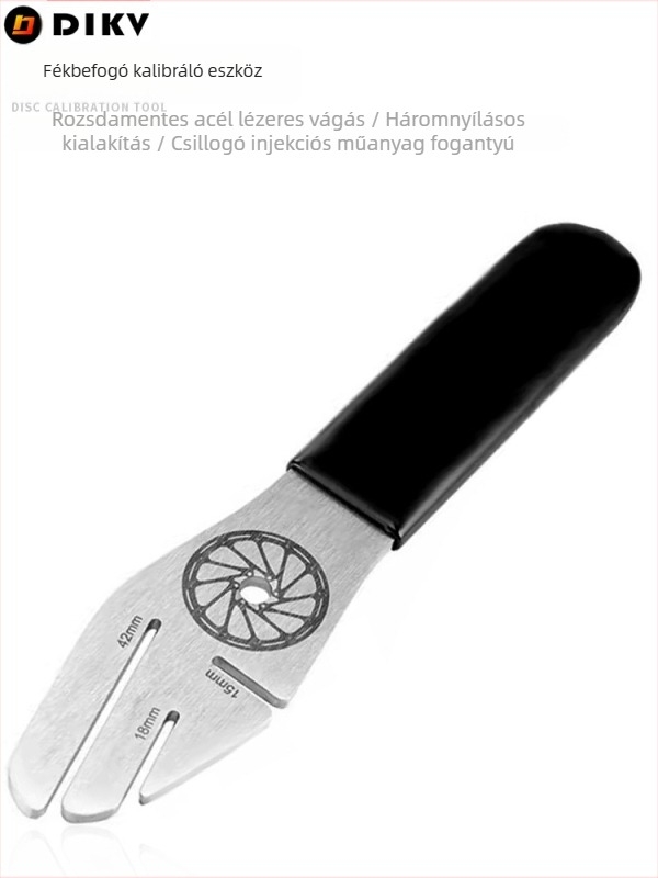 DIKV rozsdamentes acél kerékpár tárcsafék kulcs — rotor közötti rés beállítása, deformációs korrekció, kalibrálás, testre szabható feldolgozás