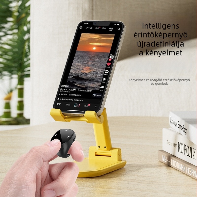 Telefonos gyűrűs távirányító, JX-13, Bluetooth 4.0, műanyag test