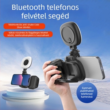 Bluetooth fotózás segéd telefonhoz — selfie fogantyú, ABS anyag, Bluetooth 4.0, 130 g tömeg