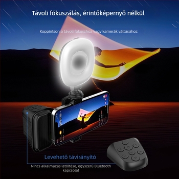 Bluetooth fotózás segéd telefonhoz — selfie fogantyú, ABS anyag, Bluetooth 4.0, 130 g tömeg