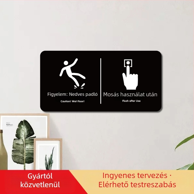 Youpu akril jelzőtábla szállodához, UV nyomtatással közterületekre – Dohányozni tilos