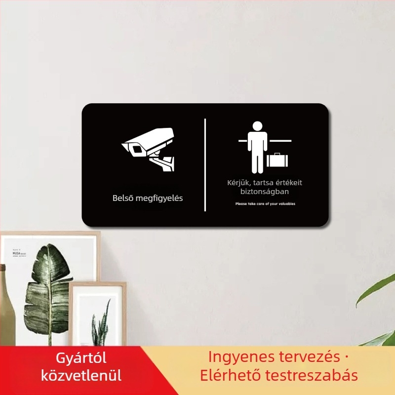 Youpu akril jelzőtábla szállodához, UV nyomtatással közterületekre – Dohányozni tilos