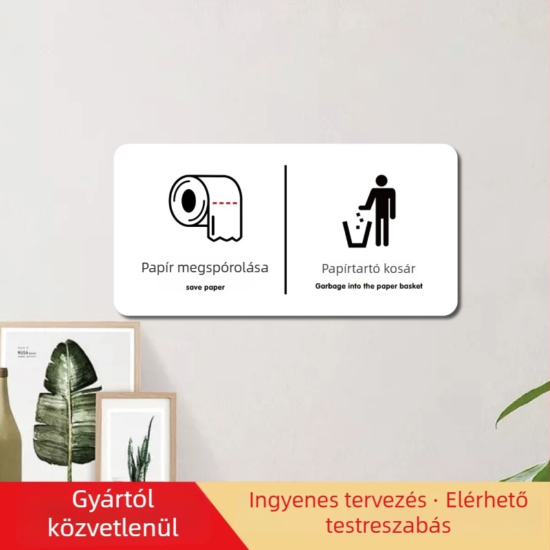 Youpu akril jelzőtábla szállodához, UV nyomtatással közterületekre – Dohányozni tilos