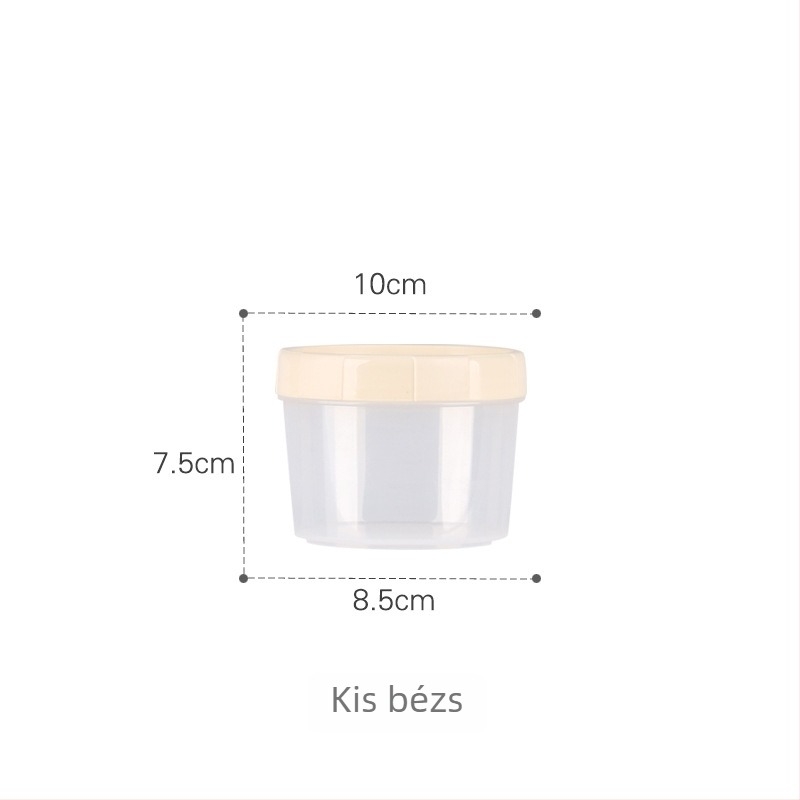 Zárt tárolóedény élelmiszer-minőségű műanyagból (rovarálló, kör alakú, 501-800 ml, mikrohullámú kompatibilis)