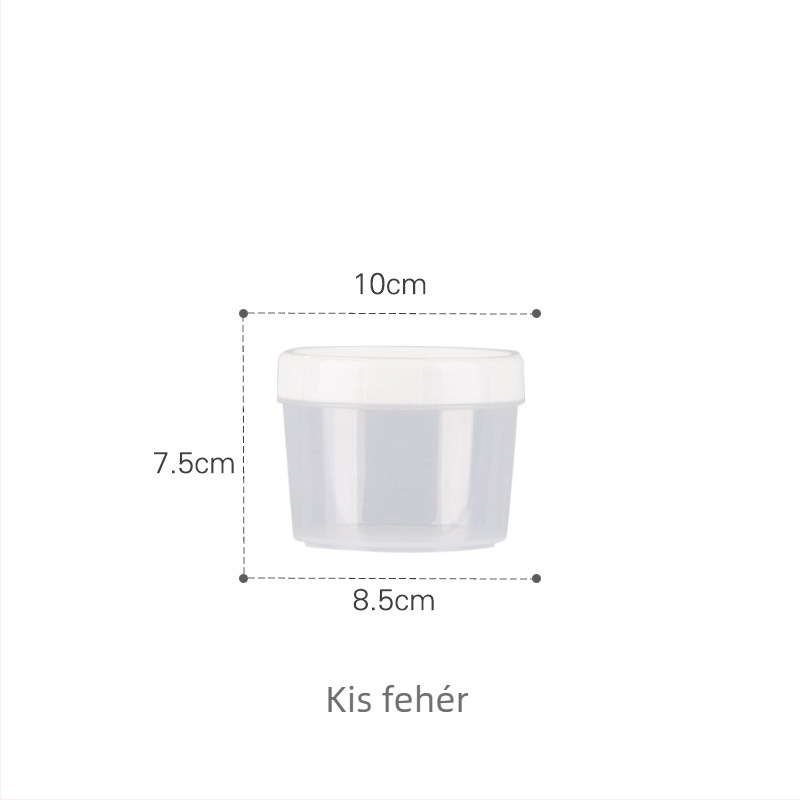Zárt tárolóedény élelmiszer-minőségű műanyagból (rovarálló, kör alakú, 501-800 ml, mikrohullámú kompatibilis)