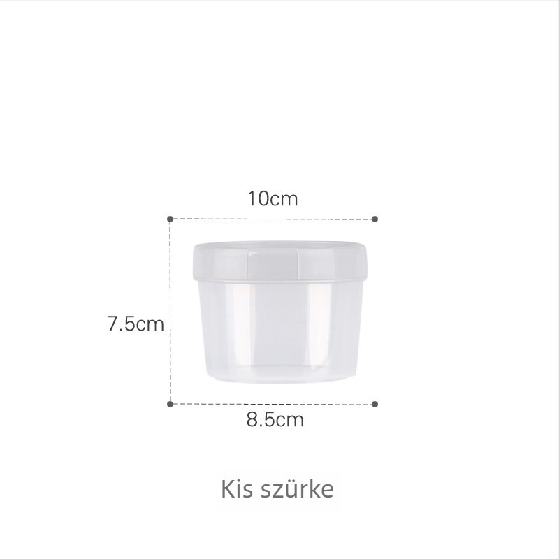 Zárt tárolóedény élelmiszer-minőségű műanyagból (rovarálló, kör alakú, 501-800 ml, mikrohullámú kompatibilis)
