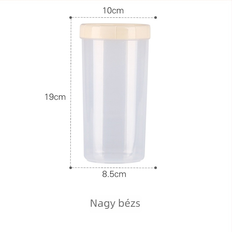 Zárt tárolóedény élelmiszer-minőségű műanyagból (rovarálló, kör alakú, 501-800 ml, mikrohullámú kompatibilis)