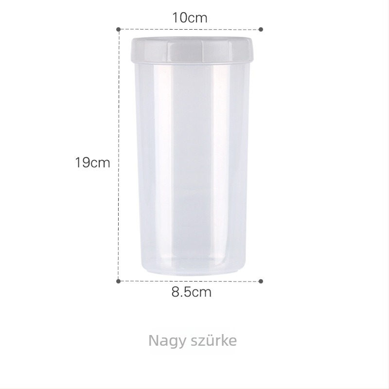 Zárt tárolóedény élelmiszer-minőségű műanyagból (rovarálló, kör alakú, 501-800 ml, mikrohullámú kompatibilis)