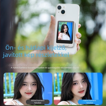 A1 hátsó selfie kijelző – Bluetooth 4.0, ABS anyag, Modell A1, Fotózási jelenet