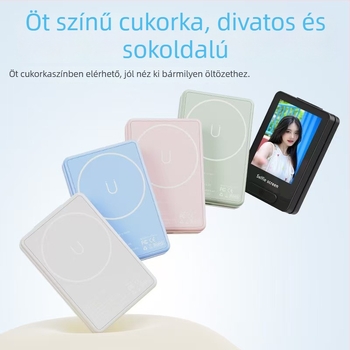 A1 hátsó selfie kijelző – Bluetooth 4.0, ABS anyag, Modell A1, Fotózási jelenet