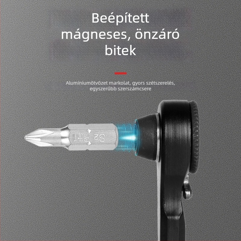 Bouncing Fruit hordozható kerékpárjavító készlet hegységi és országúti kerékpárokhoz, tartalmaz racsnis kulcsokat és kombinált eszközöket