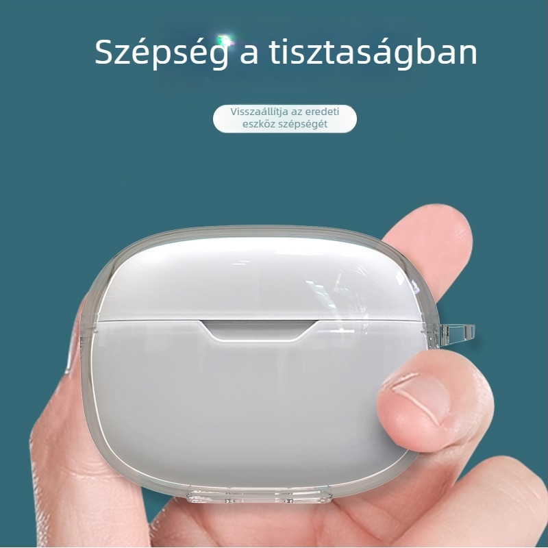JBL Wave Beam2 Bluetooth fülhallgatóhoz átlátszó TPU védőtok, puha héj