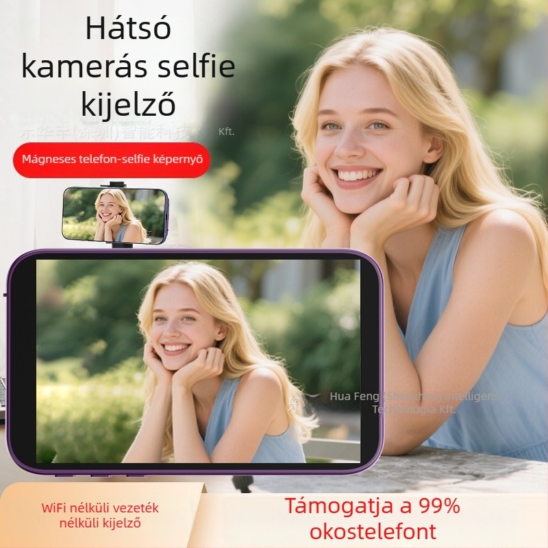 Mobiltelefonhoz készült selfie képernyő-projektor, mágneses kijelző, modell T1, Bluetooth 4.0, műanyag, 100 g