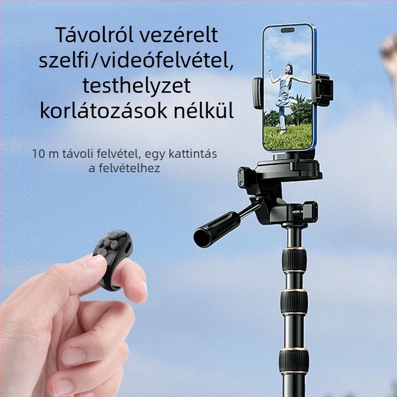 Ly-09 Bluetooth távvezérlő rövid videókhoz, ABS anyag, Bluetooth 5.3, Súly 10