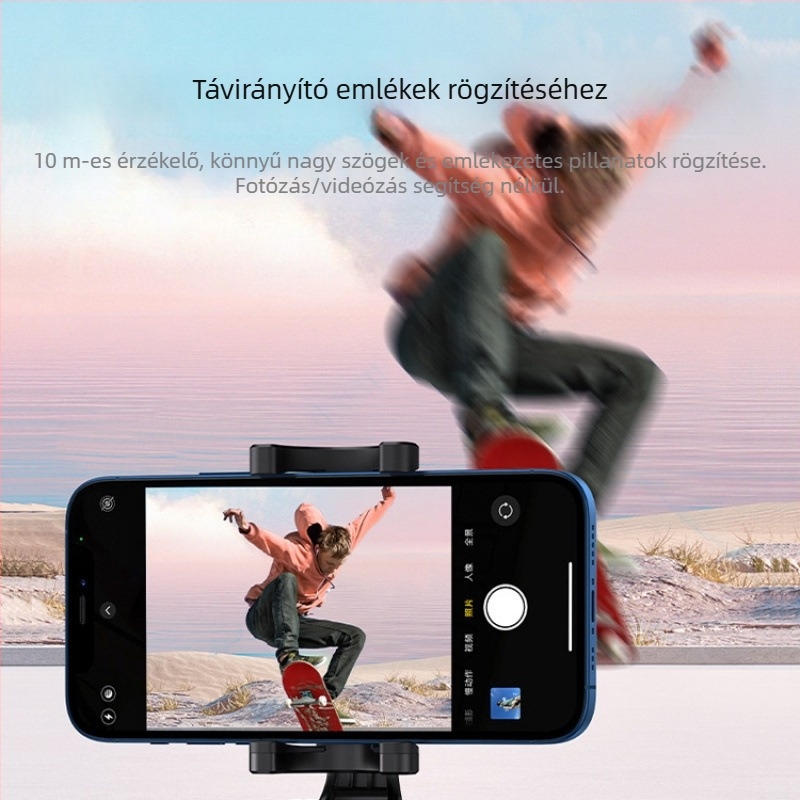 Telefon távirányító – újratölthető Bluetooth fénykép eszköz, modell Beauty-1, Bluetooth 4.0, műanyag, 13,7 g