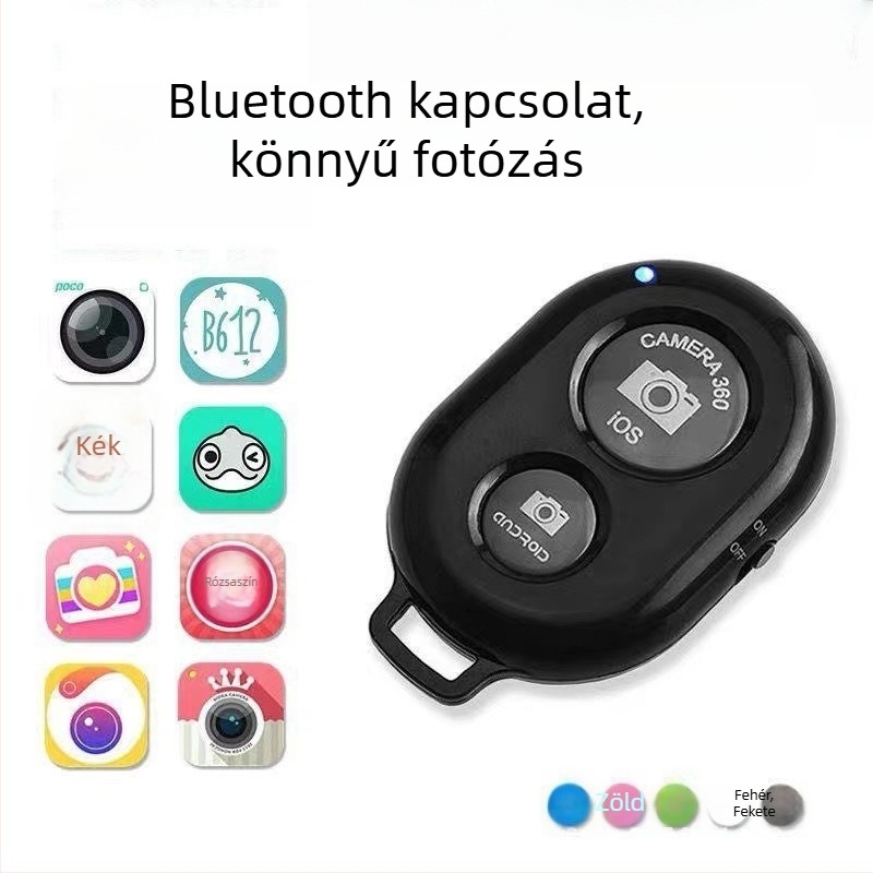 Fanni Selfie Stick Bluetooth 4.0 távirányító Android és iOS-hez, ötvözet test, súly 50 g