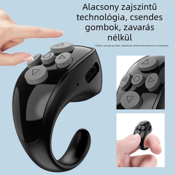 Ly-09 gyűrűs Bluetooth távirányító rövid videókhoz, Bluetooth 5.3, ABS anyag, tömeg 10