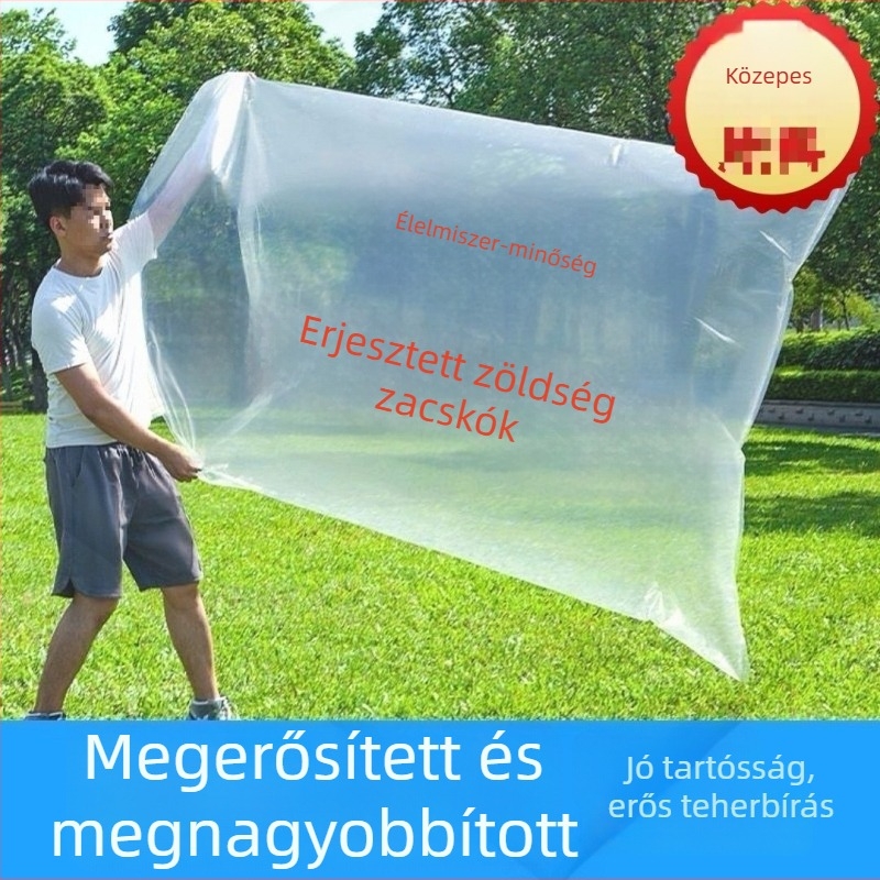 Élelmiszer-minőségű, vastagított műanyag zacskó savanyított zöldségekhez, sík szájú
