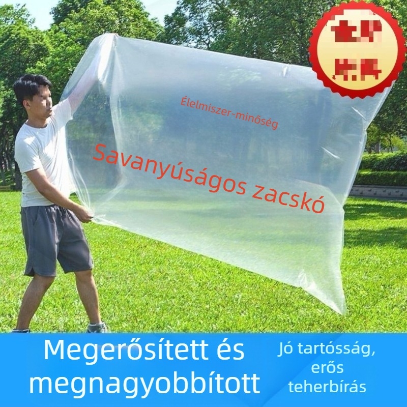 Élelmiszer-minőségű, vastagított műanyag zacskó savanyított zöldségekhez, sík szájú