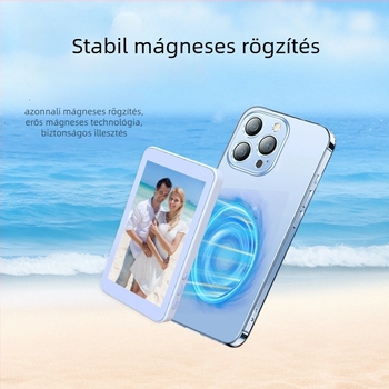 Mobiltelefonos selfie-projektor, vezeték nélküli hanggal és nagy felbontású kijelzővel (Modell: Második generáció; Bluetooth 4.0; Anyag: Műanyag; Súly: 156 g)