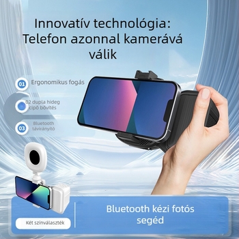 Treatment Bluetooth shooting aid – kompakt okostelefon-fogó, ABS anyag, Bluetooth 4.0, súly 100 g, modell: Bluetooth shooting aid